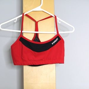 Virus Brand Red Sports Bra Womens Small